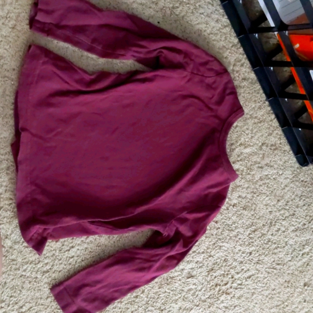 Old navy long sleeve toddler boy shirt burgendy